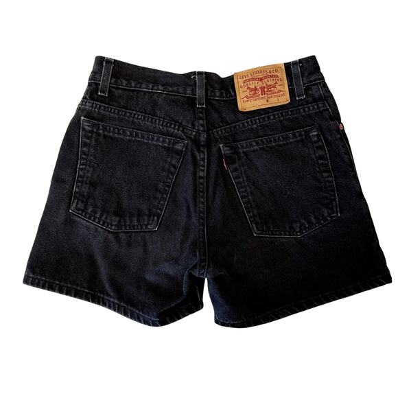 Levi's Pants - VTG 90s Levi's Black Denim Jean Shorts Women's Size 6/8